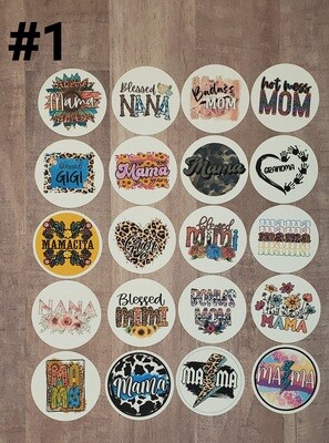 Mom/Mama Freshy Cardstock Rounds