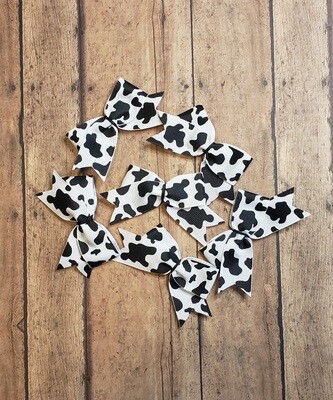 Cow Print/Black &amp; White/Car Freshy Bows/2 or 3 Inch
