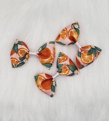 Orange Slices Bow/Car Freshy Bow