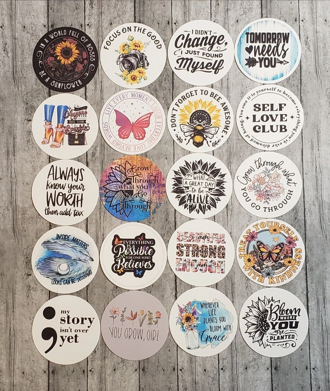 Inspirational Freshy Cardstock Rounds