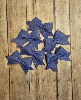Denim Car Freshy Bows/Craft Bows/2 Inch