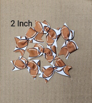 Bows W/Footballs/Car Freshy Bows/Craft Bows/2  Inch Bows