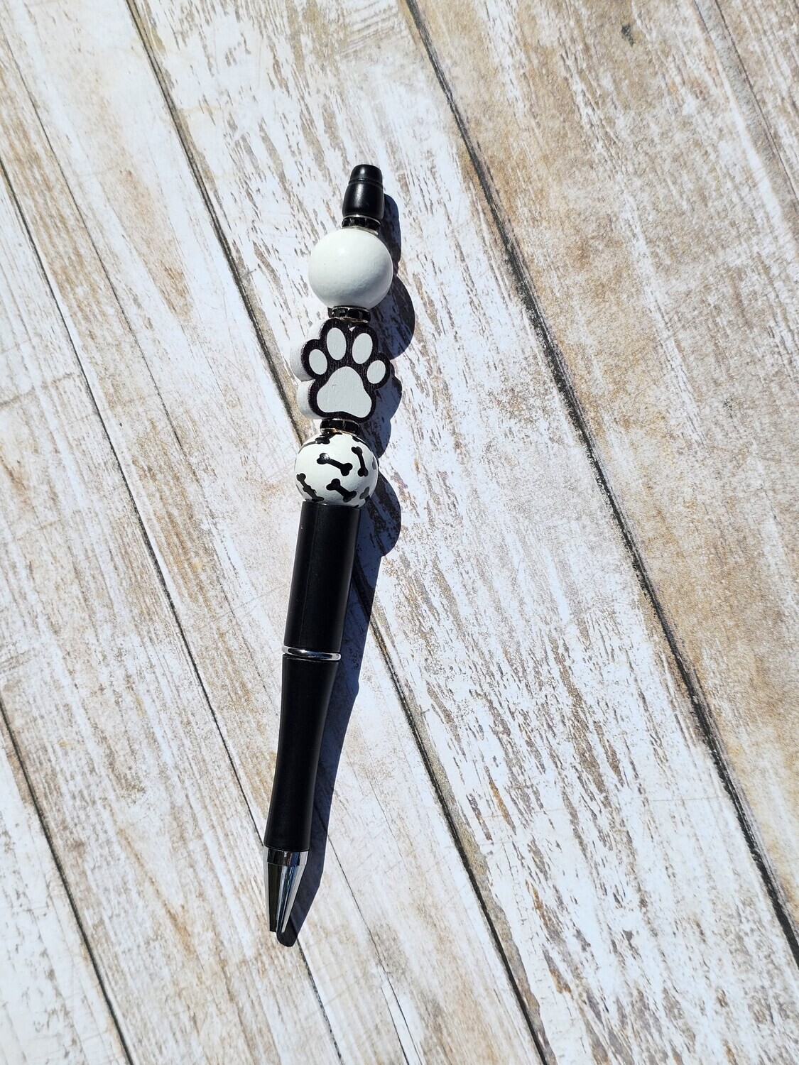 Beaded Paw Print Pen