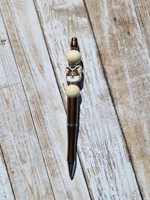 Corgi Beaded Dog Ink Pens