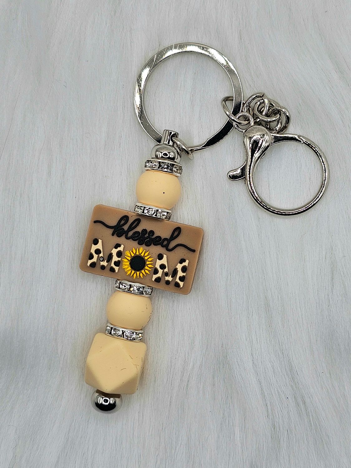 Blessed Mom Key Ring/Chain