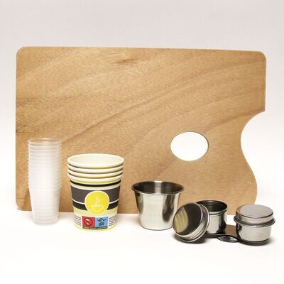 Farbbecher, Halter und mehr