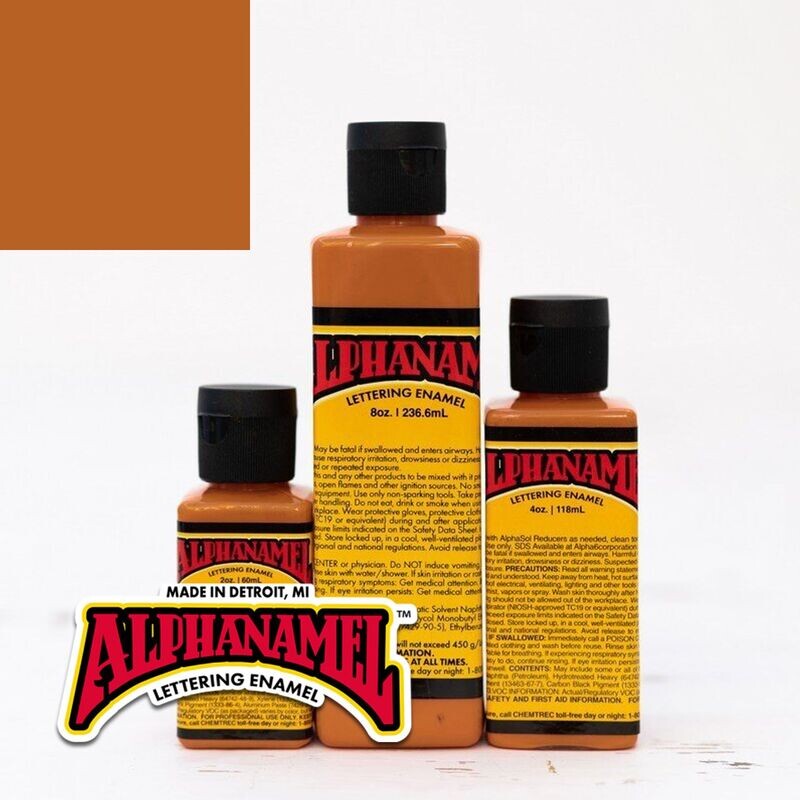Alphanamel Burnt Orange