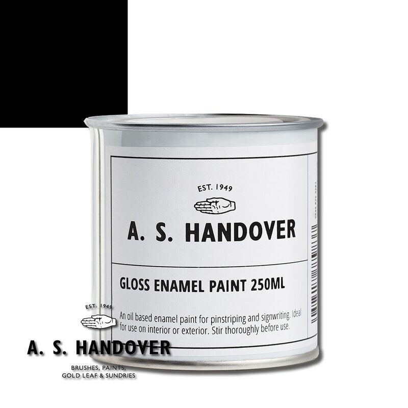 Signwriting & Pinstriping Enamel, Super Black, gloss Signwriting & Pinstriping Enamel, Super Black, gloss