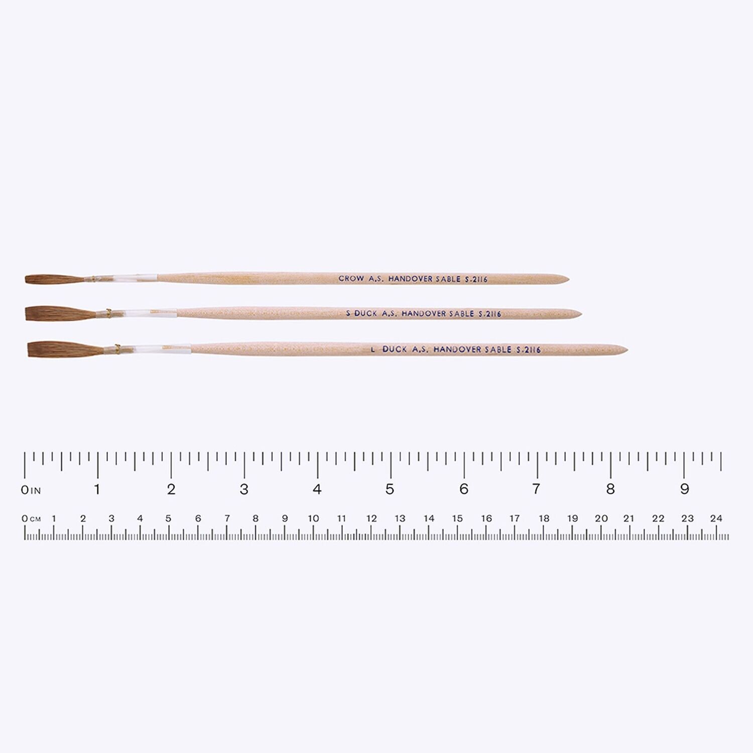 Pure Sable Chisel Edge Signwriting Brush in Quill