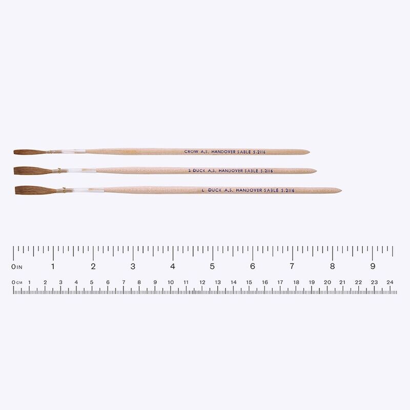 Pure Sable Chisel Edge Signwriting Brush in Quill Pure Sable Chisel Edge Signwriting Brush in Quill