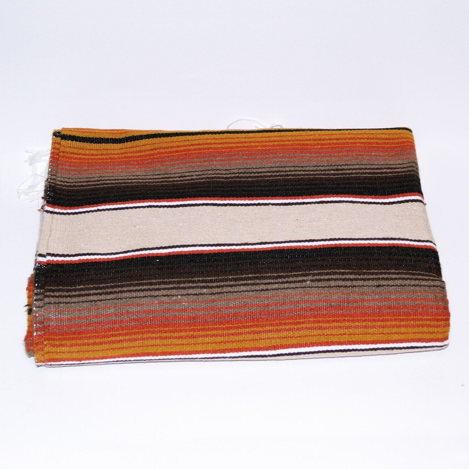Mexikanische Decke Serape - beige rust