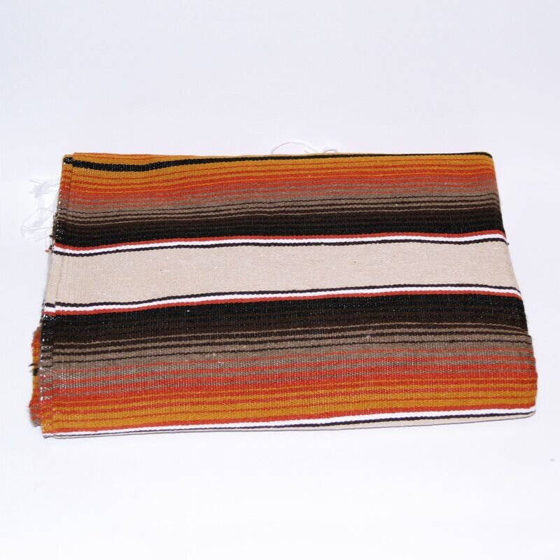 Mexikanische Decke Serape - beige rust Mexikanische Decke Serape - beige rust