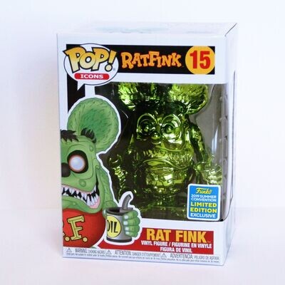 Rat Fink POP! Icons Vinyl Figure Rat Fink Green Chrome SDCC Excl