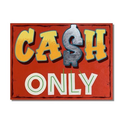 CASH ONLY (yellow)