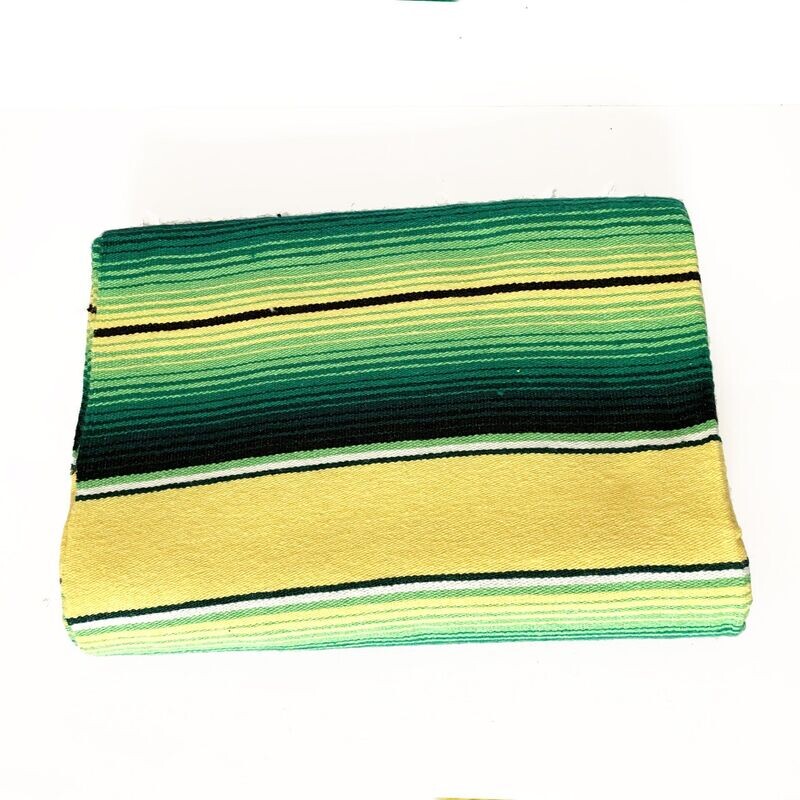Mexikanische Decke Serape - yellow green Mexikanische Decke Serape - yellow green