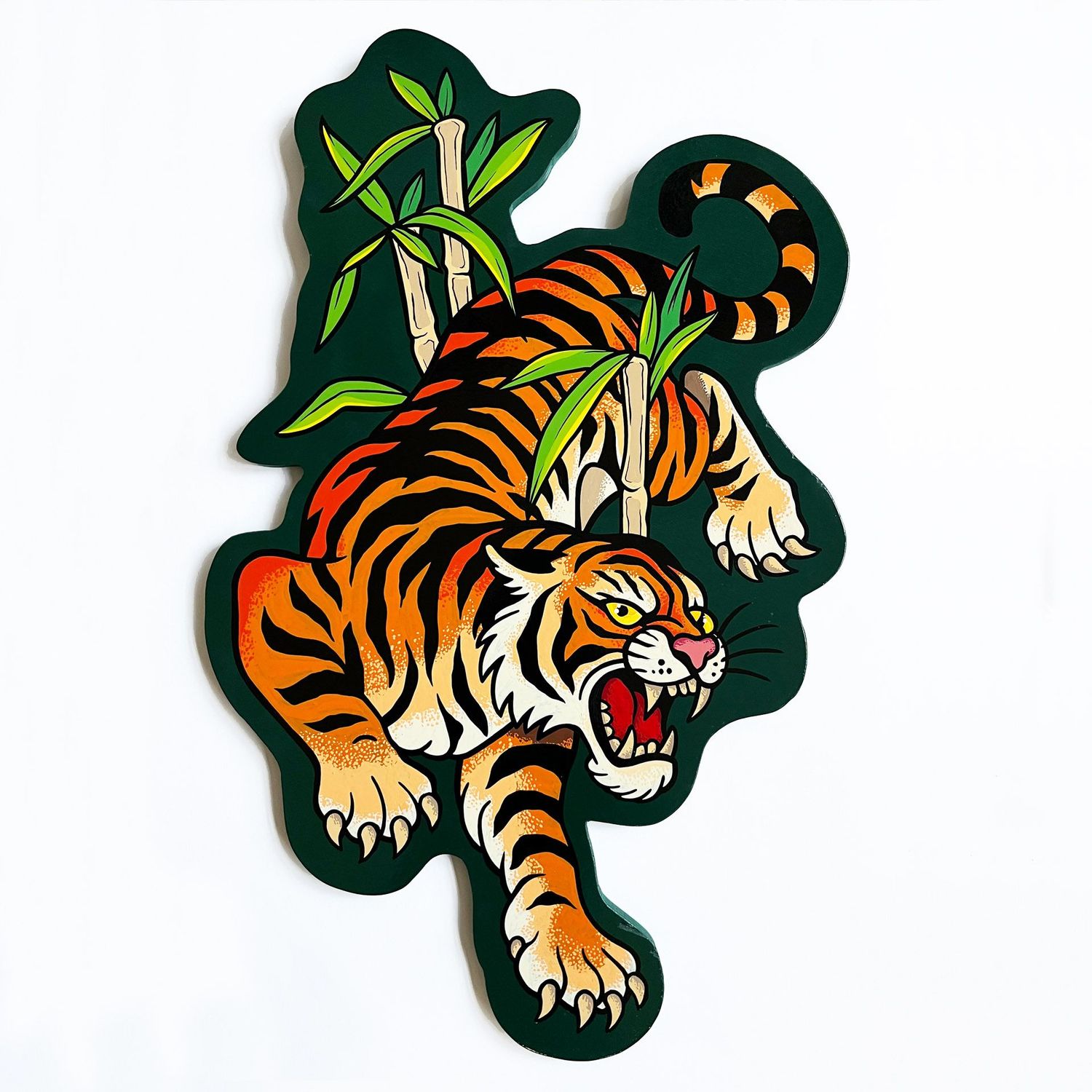 Wooden Cut Out Tiger