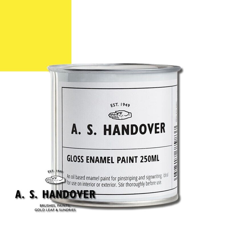 Signwriting & Pinstriping Enamel, Primerose Yellow, gloss Signwriting & Pinstriping Enamel, Primerose Yellow, gloss