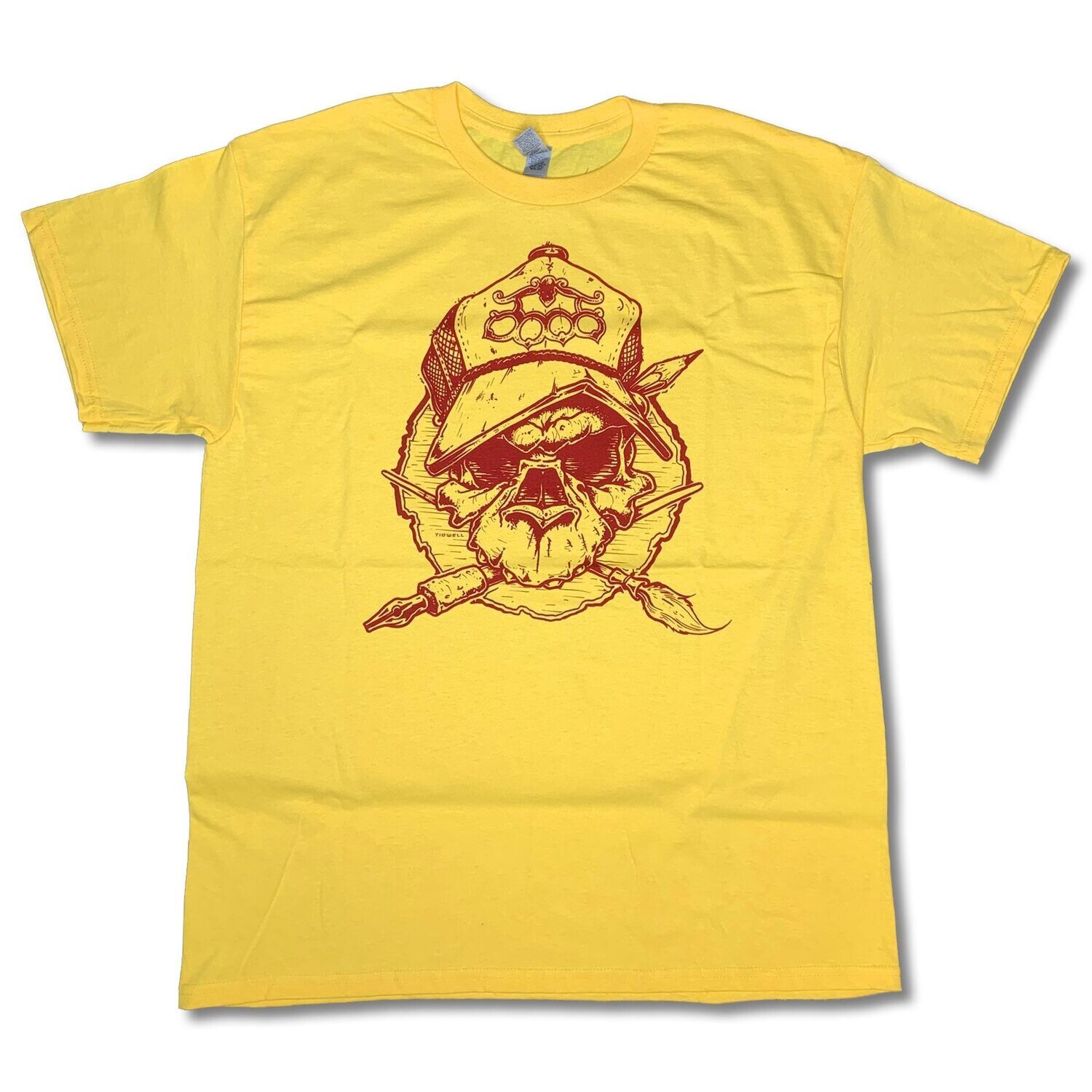 JahPix Kustom Art & Tattoo Gallery Skull yellow
