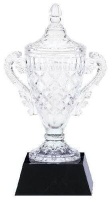 Crystal Vase On Black Base
