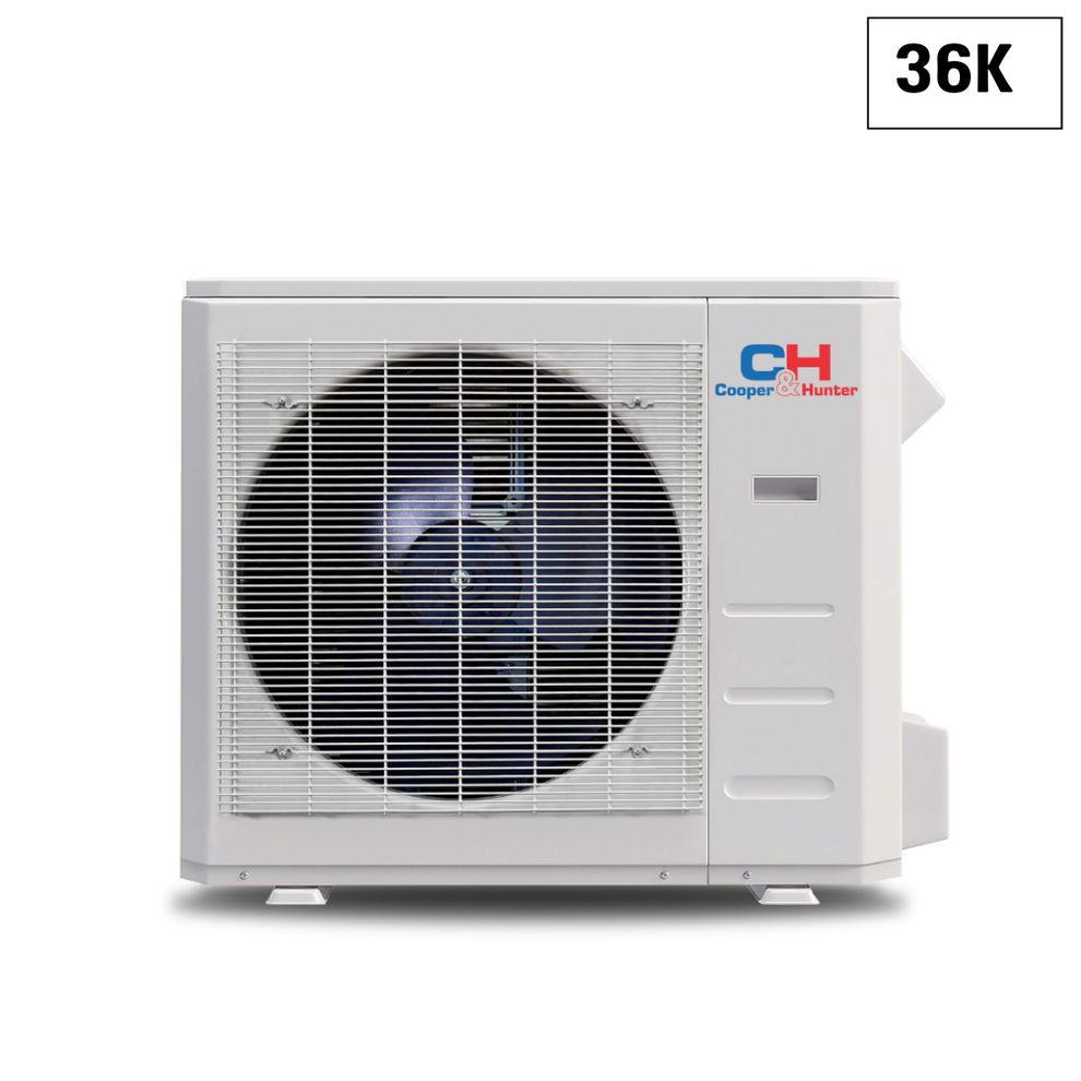 Cooper&amp;Hunter Multi-Zone R454B, 36,000 BTU (3 Ton) 230V Outdoor Condenser Air Conditioner, Heat Pump, Mini Split Inverter System Up To 24 SEER2 (2-5 Zones) CH-R36MES-230VO