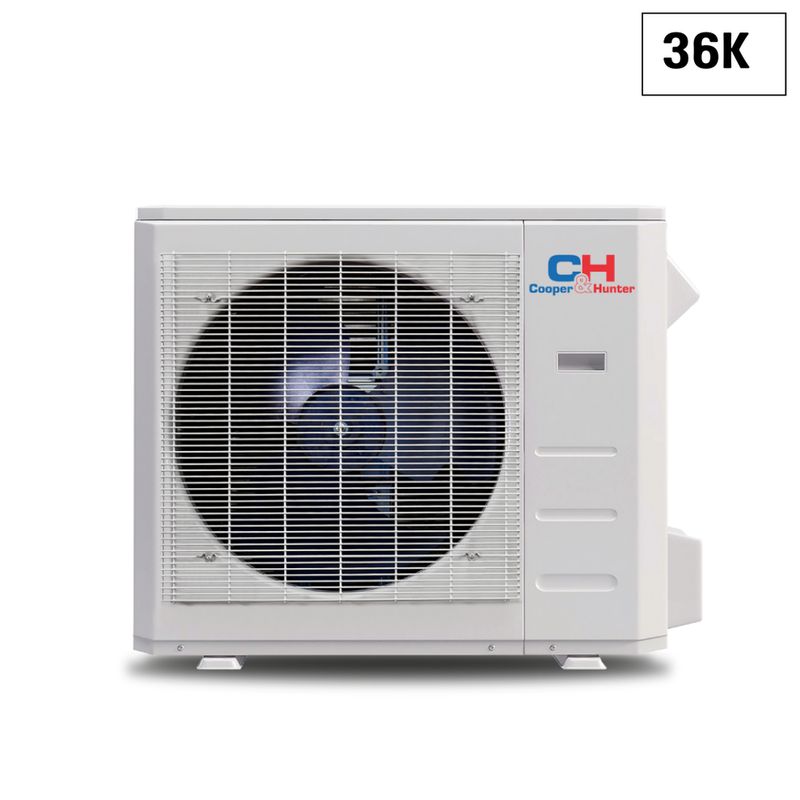 Cooper&amp;Hunter Multi-Zone R454B, 36,000 BTU (3 Ton) 230V Outdoor Condenser Air Conditioner, Heat Pump, Mini Split Inverter System Up To 24 SEER2 (2-5 Zones) CH-R36MES-230VO