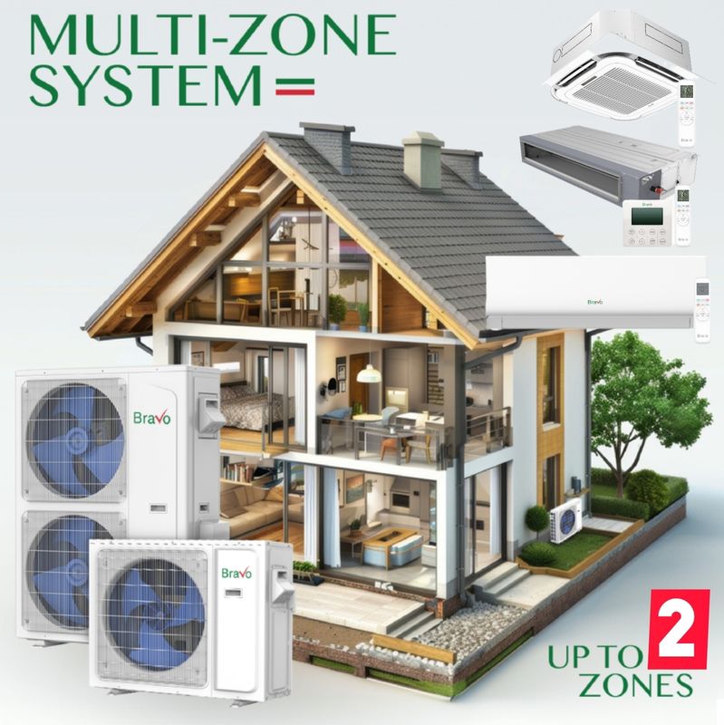 Bravo Multi-Zone 2 Zone with 18000 BTU Condenser