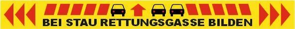 Aufkleber "Rettungsgasse"