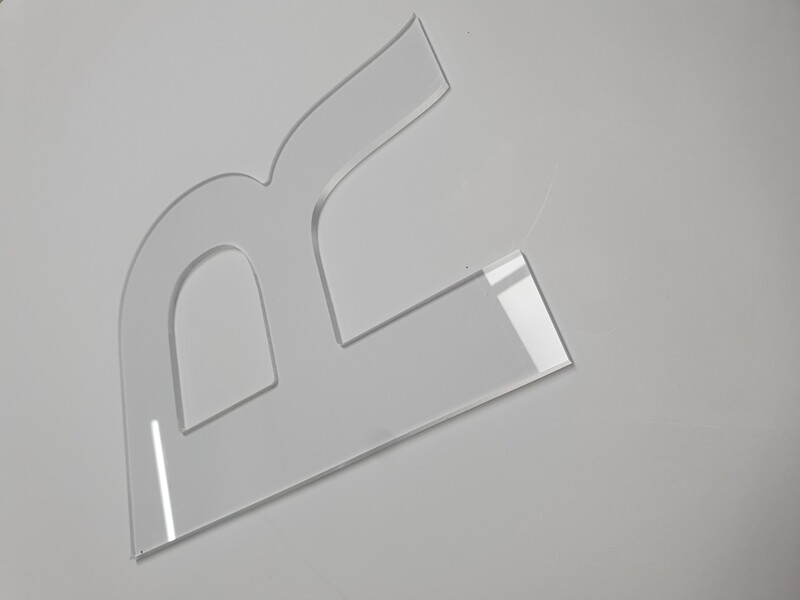 3D Buchstabe Plexiglas transparent 3mm 3D Buchstabe Plexiglas transparent 3mm