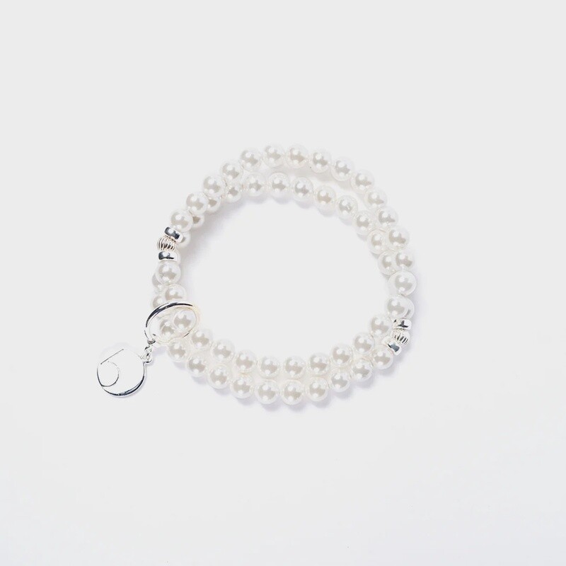 Be Beauty Bracelet – BEBLUE (Fine Mother-of-Pearl Beads 6 mm)