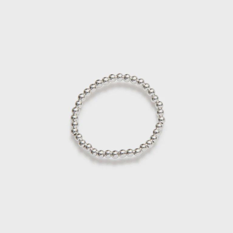 BEBLUE Bague Élastique 2mm Argent BRELAST-2M-SLV