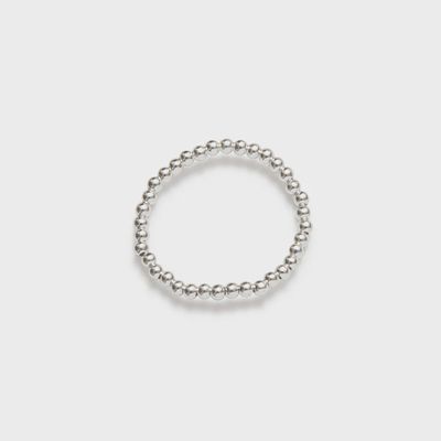 BEBLUE Bague Élastique 2mm Argent BRELAST-2M-SLV