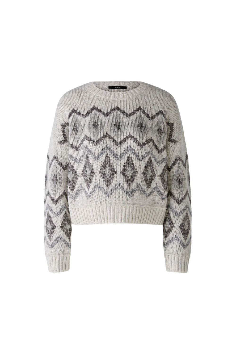OUI Pull motif jacquard 90158