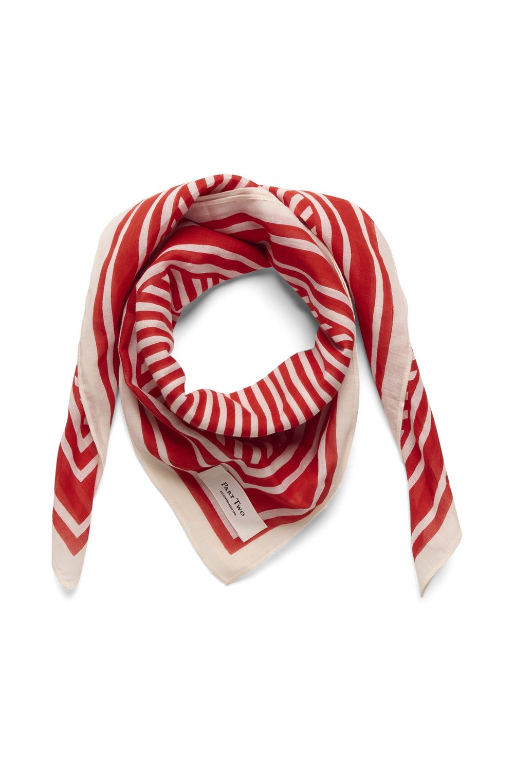 PART TWO Foulard PhiPW 30309304, Colour: Mars Red Stripe