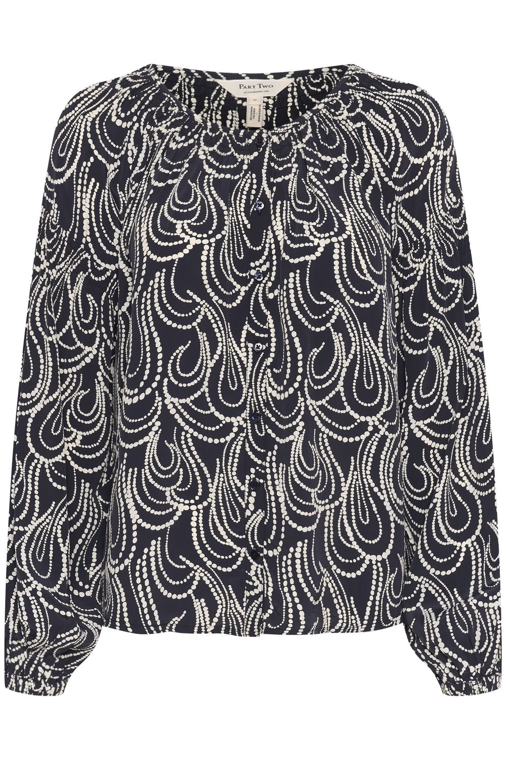 PART TWO Blouse Panthera 30309263, Colour: Dark Navy Dot, Size: 32