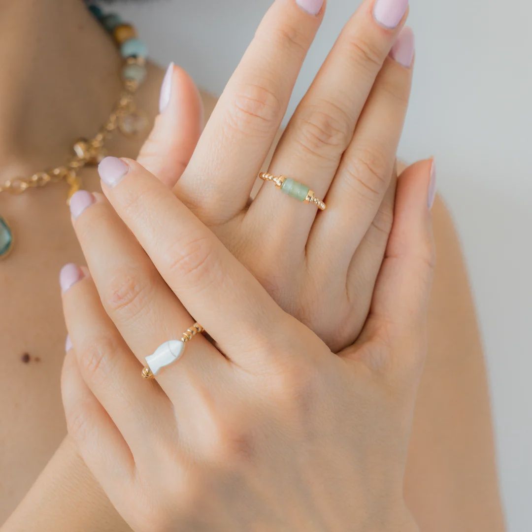 BEBLUE Bague élastique Or Be Brave BRESURBRAVE-STB