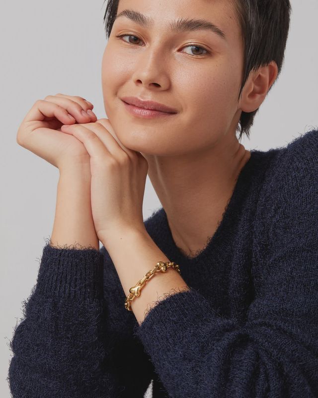 JENNY BIRD Bracelet Chaîne Coeur Or JB2133-HPG JENNY BIRD Bracelet Chaîne Coeur Or JB2133-HPG