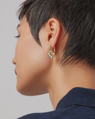 JENNY BIRD Boucles d’oreilles Huggie coeur cadenas JB3424