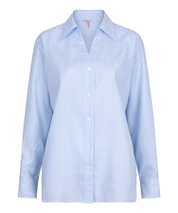 ESQUALO Blouse Ample rayée SP2514005, Colour: Bleu &amp; Blanc, Size: 4