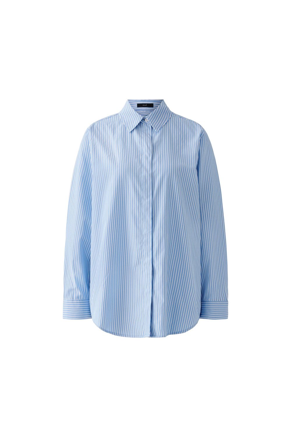 OUI Blouse à rayure 91888, Colour: Bleu/Blanc, Size: 34