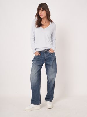 REPEAT CASHMERE Pull Col en V 400603