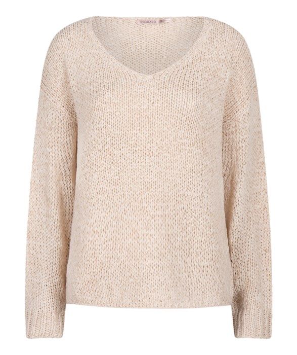 ESQUALO Pull V-Neck SP2502023, Colour: Sable, Size: XS/S