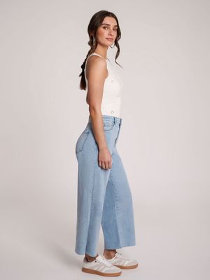 YOGA JEANS Lily Jambe Large taille haute 2757