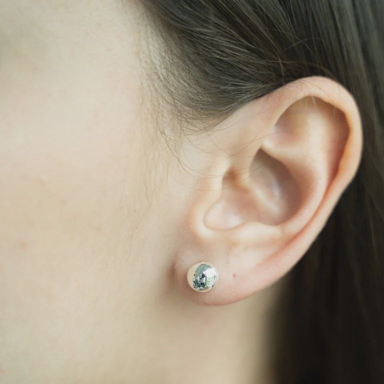 BEBLUE Boucles d&#39;oreilles BOSS6MM-SLV