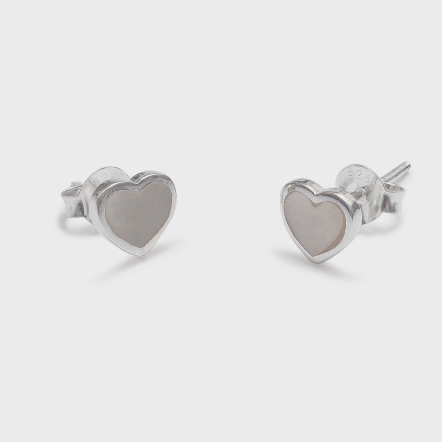 BEBLUE heart-shaped earrings BO1502-SLV