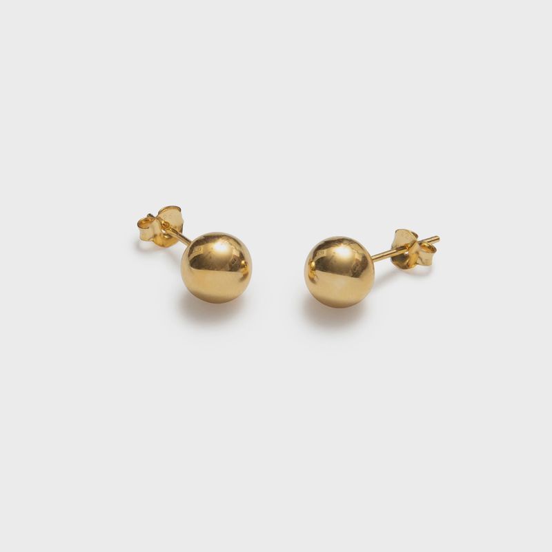 BEBLUE Gold Boss earrings BOSS8MM-GLD