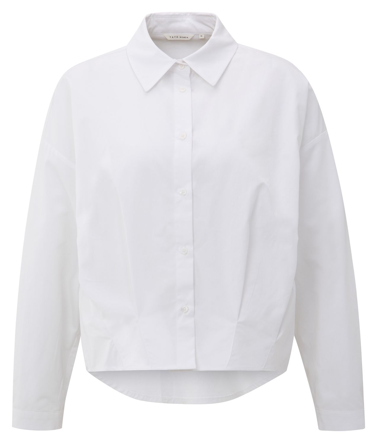 YAYA  Poplin Blouse with Front Pleat 01201167_508
