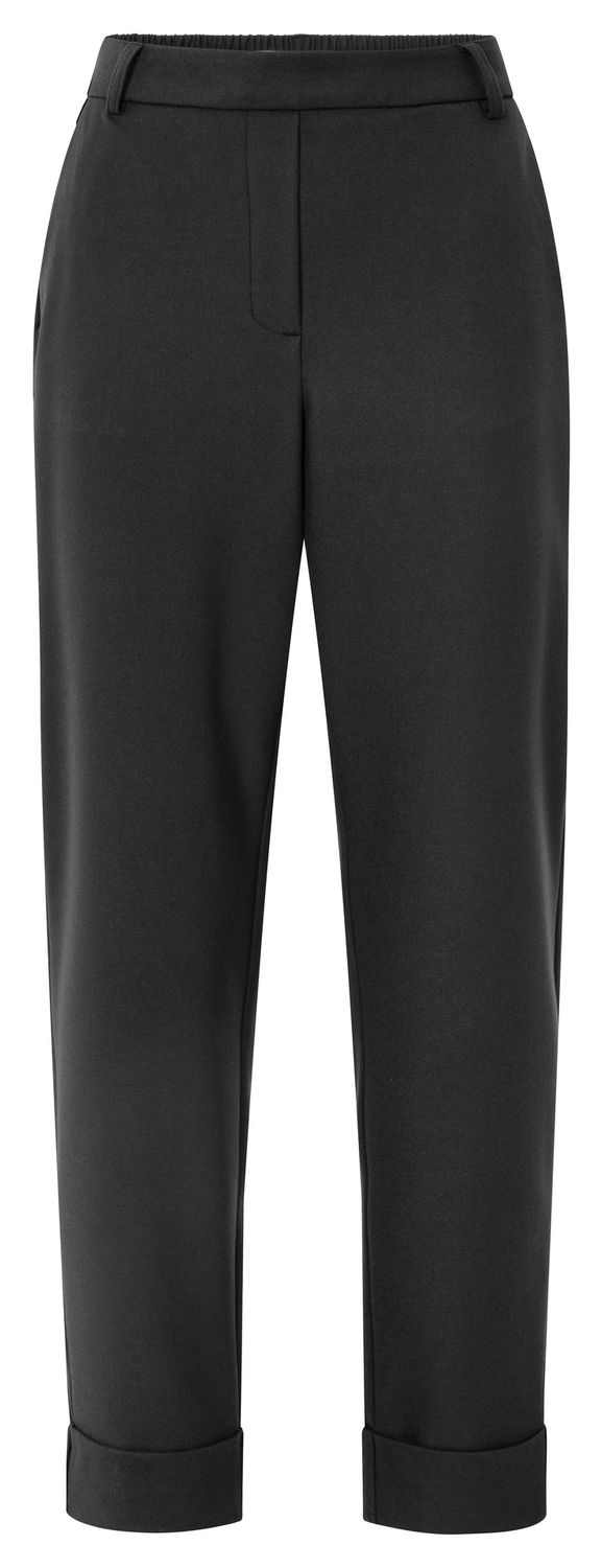 YAYA Pants with Elastic Waist, Pockets &amp; Turned‑Up Hem 01301076_508