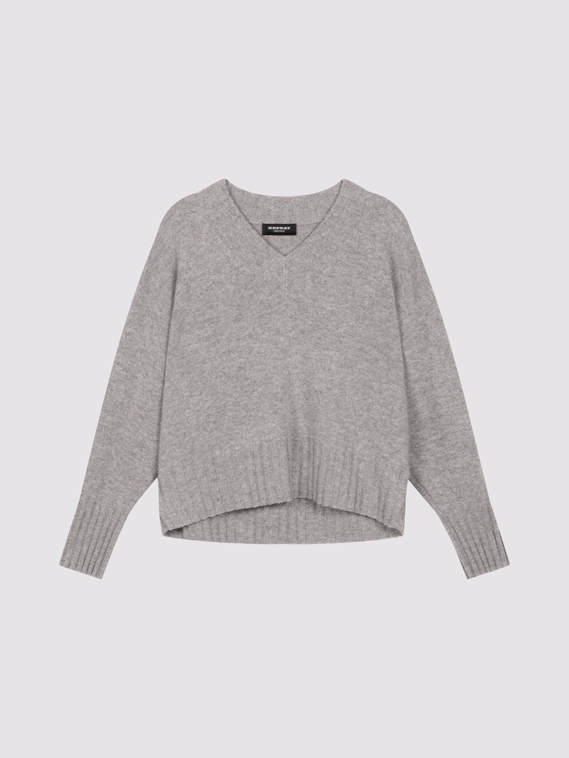 REPEAT Cashmere Sweater 104529, Colour: Light grey, Size: 34