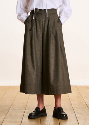 LA FÉE MARABOUTÉE – Tweed Culotte Pants FK-PA-DACTUS-T