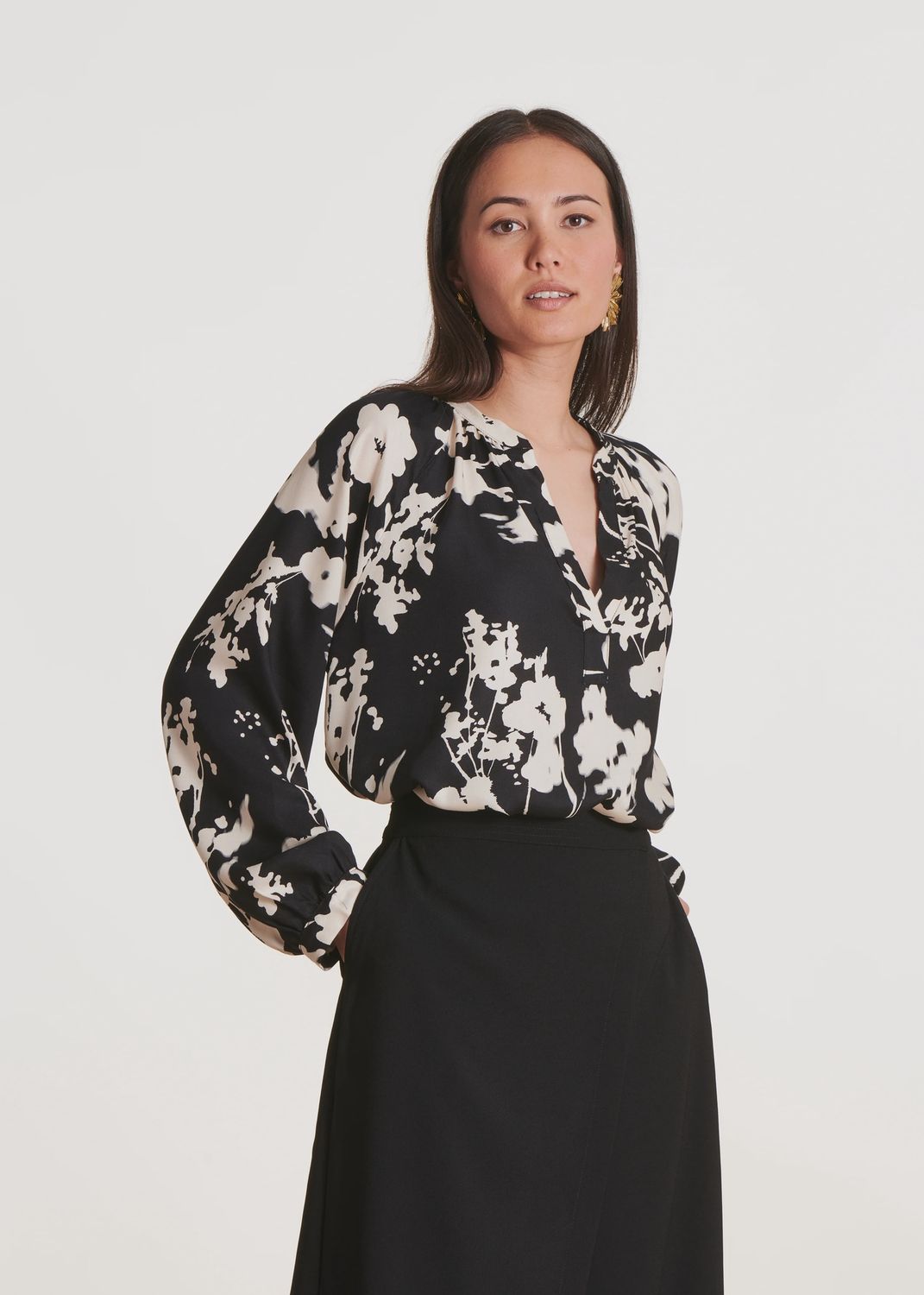 LA FÉE MARABOUTÉE – Loose-fit printed top FK-TO-ELVISO-F_937